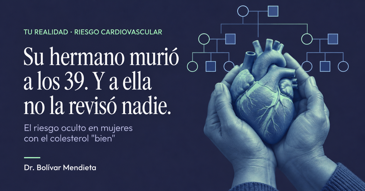 Portada del artículo: Su hermano murió a los 39. Y a ella no la revisó nadie.
