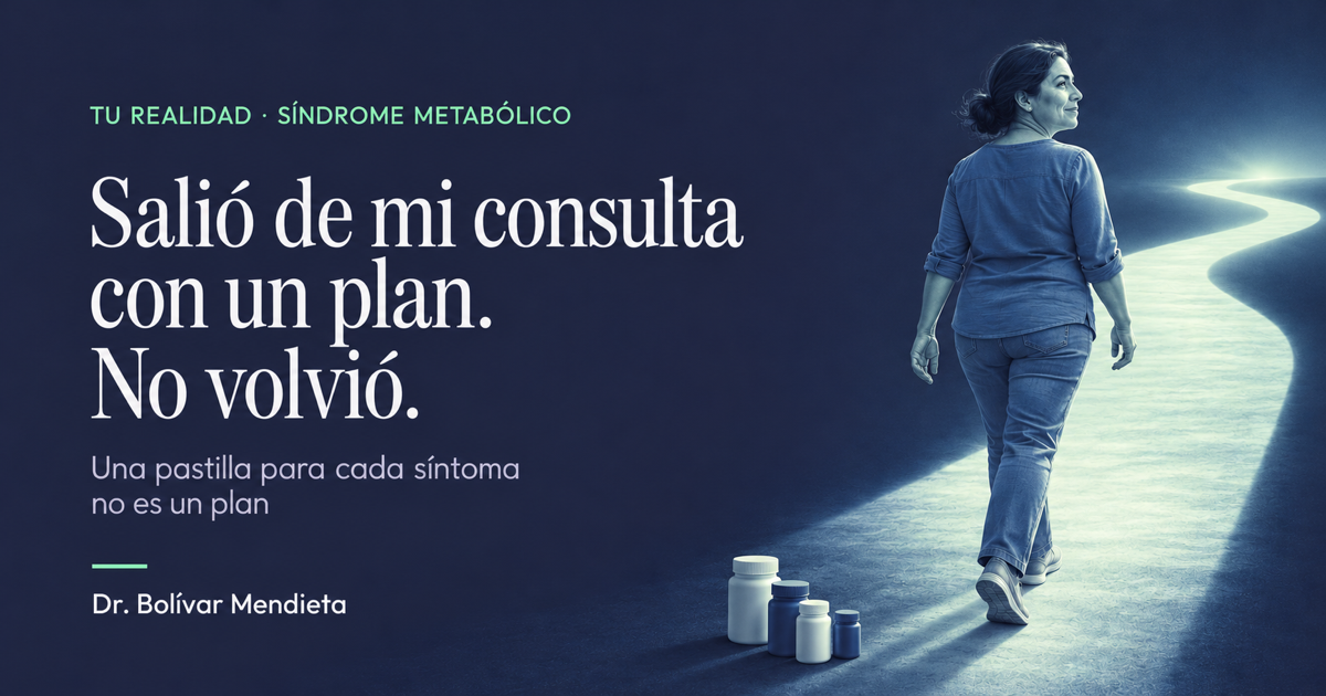 Portada del artículo: Salió de mi consulta con un plan. No volvió.